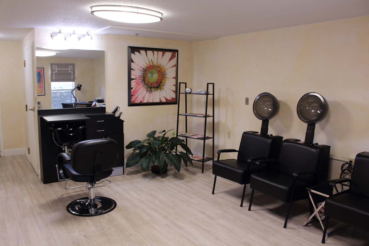 The Salon at The Elms provides services for residents at our main building
